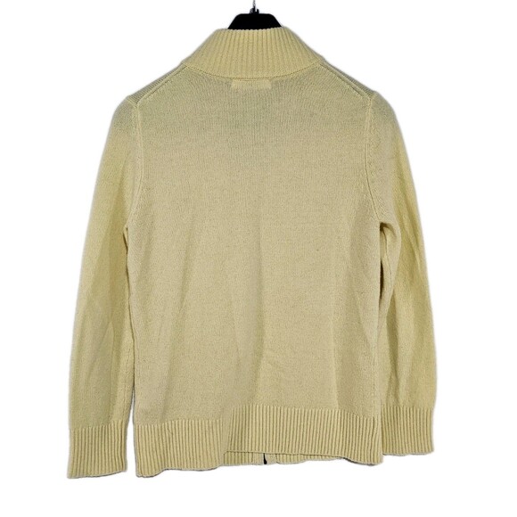 WoolOvers Yellow Full Zip Up Hoodie Size S Wool Sweatshirt - Picture 3 of 11